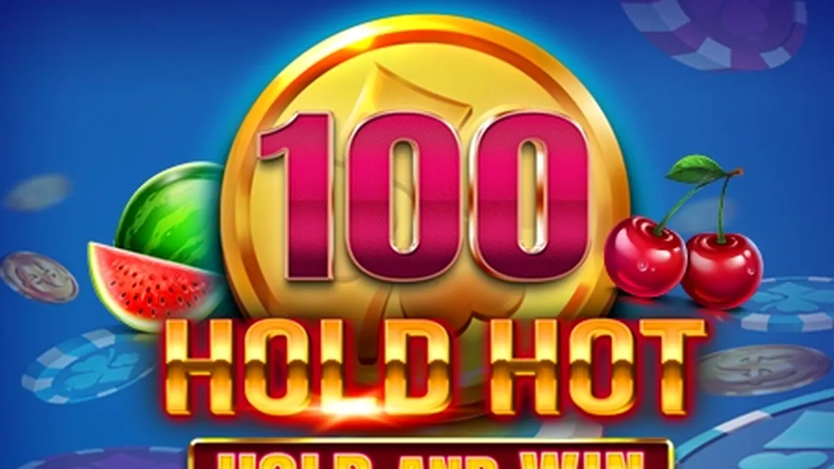 Tampilan visual slot 100 Hold Hot Hold and Win dengan nuansa neon